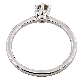 Platinum diamond 0.40cts solitaire Ring size L